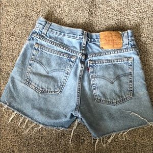 Levi’s denim cut off shorts